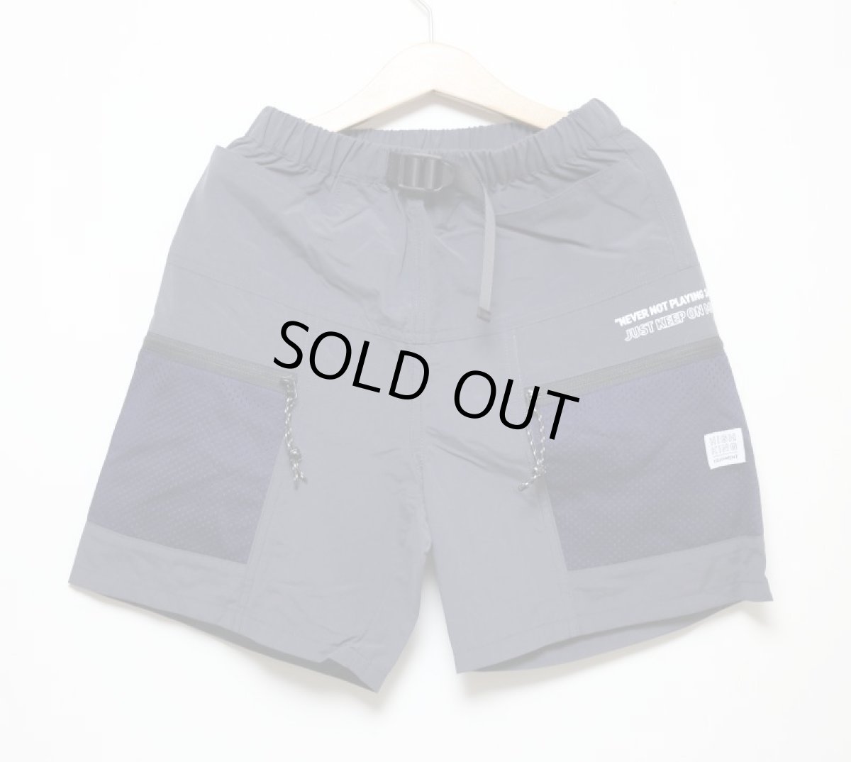 画像1: HIGHKING solid shorts【charcoal】【100-120cm 】 (1)