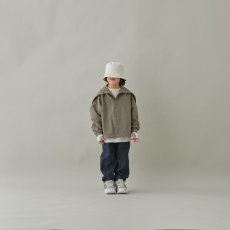 画像4: マウンテン キッズ MOUN TEN. C/N typewriter sailor hood shirt mocha 110cm 125cm 140cm (4)