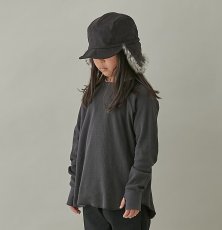 画像1: マウンテン キッズ MOUN TEN. thermal longsleeve charcoal 0(145-155cm) (1)