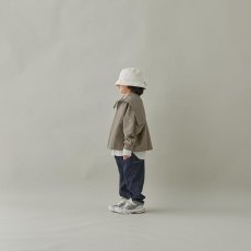 画像5: マウンテン キッズ MOUN TEN. C/N typewriter sailor hood shirt mocha 0(145-155cm) (5)