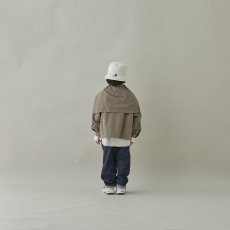 画像6: マウンテン キッズ MOUN TEN. C/N typewriter sailor hood shirt mocha 0(145-155cm) (6)