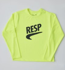 画像2: RE/SP アールイーエスピー RE/SP L/S Tee LIME 130cm 140cm 150cm 160cm  (2)