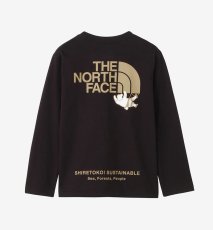 画像1: ノースフェイス キッズ Tシャツ THE NORTH FACE  L/S SHIRETOKO TOKO TEE ロングスリーブシレトコトコティー ブラック・K 100cm 110cm 120cm 130cm 140cm 150cm (1)