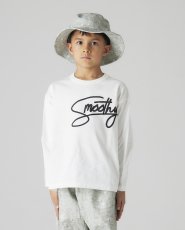 画像1: SMOOTHY スムージー SmoothyロンTee WHITE 90cm 100cm 110cm 120cm 130cm 140cm 150cm 160cm (1)