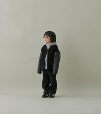 画像4: MOUN TEN./MOUNTEN/マウンテン/キッズ/ジュニア/子供服 quilt x boa blouson black 110cm 125cm 140cm (4)