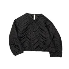 画像4: MOUN TEN./MOUNTEN/マウンテン/キッズ/ジュニア/子供服 zigzag quilt sepalate coat black 0(145-155cm) (4)