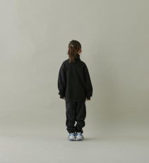 画像5: MOUN TEN./MOUNTEN/マウンテン/キッズ/ジュニア/子供服 CORDURA back fleece track pants black 0(145-155cm) (5)