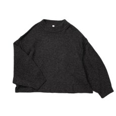 画像2: MOUN TEN./MOUNTEN/マウンテン/キッズ/ジュニア/子供服 merino wide back york knit charcoal 110cm 125cm 140cm (2)