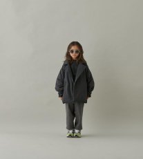 画像12: MOUN TEN./MOUNTEN/マウンテン/キッズ/ジュニア/子供服 air half coat (Re-nylon) black 0(145-155cm) (12)