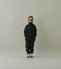 画像3: MOUN TEN./MOUNTEN/マウンテン/キッズ/ジュニア/子供服 CORDURA back fleece track pants black 0(145-155cm) (3)