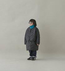 画像6: MOUN TEN./MOUNTEN/マウンテン/キッズ/ジュニア/子供服 zigzag quilt sepalate coat black 0(145-155cm) (6)