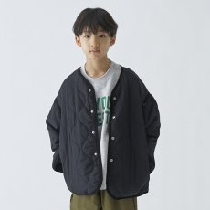 画像1: ジェネレーター/GENERATOR/キッズ/ジュニア/子供服/メンズ ノーカラーキルティングJK BK/ブラック 110cm 120cm 130cm 140cm 150cm 160cm 170cm (1)