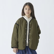 画像1: ジェネレーター/GENERATOR/キッズ/ジュニア/子供服/メンズ ノーカラーキルティングJK KH/カーキ 110cm 120cm 130cm 140cm 150cm 160cm 170cm (1)