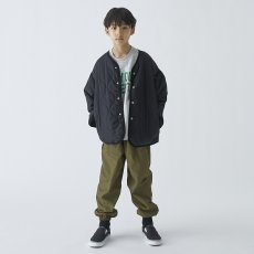 画像4: ジェネレーター/GENERATOR/キッズ/ジュニア/子供服/メンズ ノーカラーキルティングJK BK/ブラック 110cm 120cm 130cm 140cm 150cm 160cm 170cm (4)