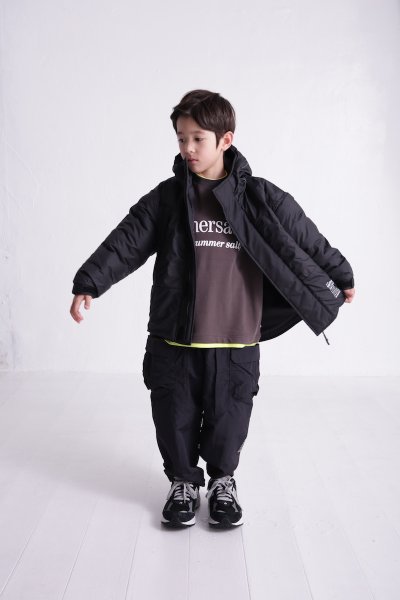 画像1: ハイキング/HIGHKING/キッズ/ジュニア/子供服/メンズ tactical jacket black 120cm 130cm 140cm 150cm 160cm 170cm