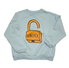 画像5: セスタヴォカーレ/6vocaLe/キッズ/子供服 LOGOスウェットプルオーバー ICE BLUE 100cm 110cm 120cm (5)