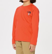 画像4: ザ・ノースフェイス/THE NORTH FACE/キッズ/ジュニア/子供服  L/S SHIRETOKO TOKO TEE ロングスリーブシレトコトコティー TNFオレンジ・TO 100cm 110cm 120cm 130cm 140cm 150cm (4)