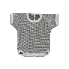 画像1: MOUN TEN./MOUNTEN/マウンテン/ベビー/子供服 baby bicolor waffle raglan T 70cm 80cm ecru x charcoal (1)