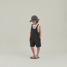 画像2: MOUN TEN./MOUNTEN/マウンテン/キッズ/ジュニア/子供服 stretch nylon salopette (re-nylon) black 110cm 125cm 140cm (2)