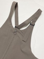 画像2: MOUN TEN./MOUNTEN/マウンテン/キッズ/ジュニア/子供服 stretch nylon salopette (re-nylon) mocha 0(145-155cm) (2)