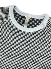 画像5: MOUN TEN./MOUNTEN/マウンテン/ベビー/子供服 baby bicolor waffle raglan T 70cm 80cm ecru x charcoal (5)