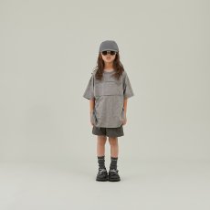 画像2: MOUN TEN./MOUNTEN/マウンテン/キッズ/ジュニア/子供服 slub pocket T (organic cotton) gray 110cm 125cm 140cm (2)