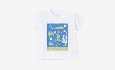 画像1: THE NORTH FACE ザ・ノースフェイス B S/S Shiretoko Toko Tee ベビーショートスリーブシレトコトコティー ホワイト・W 80cm 90cm 