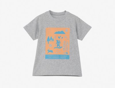 画像1: THE NORTH FACE ザ・ノースフェイス T S/S Shiretoko Toko Tee トドラーショートスリーブシレトコトコティー ミックスグレー・Z 100cm 110cm 120cm